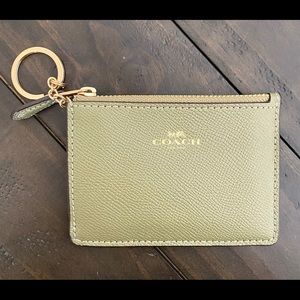Coach cardholder with gold key ring